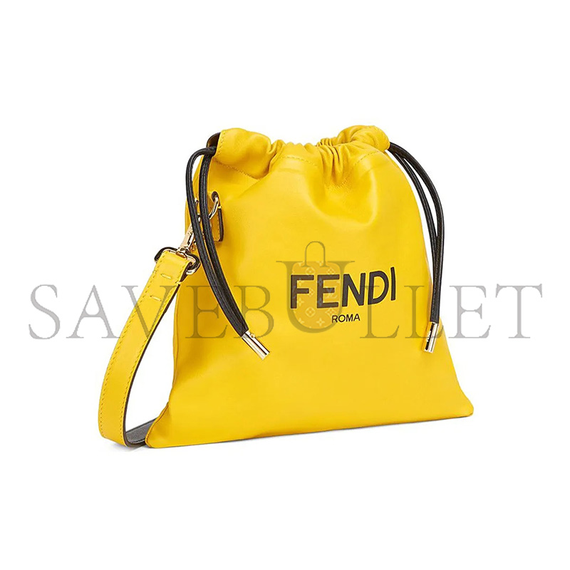 F**di soft nappa logo small drawstring pouch bag 7va510adm9f0v3c (24*23*2cm)